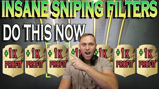 FIFA 22  INSANE SNIPINGMASS BIDDING FILTERS  GUARANTED TO MAKE YOU INSANE COINS [upl. by Ryun]