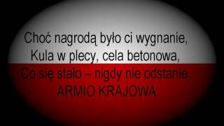 Armia Krajowa  słowa Zbigniew Kabata muzyka  Tadeusz Kaczyński [upl. by Nonnaihr]