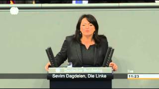 Sevim Dagdelen DIE LINKE Soziale Integration statt Arbeitsverbote [upl. by Anyzratak587]