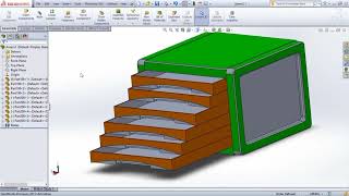 How to make a mini shelf cupboard  TUTORIAL SOLIDWORKS [upl. by Bing961]