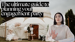 How to plan an amazing Engagement Party  Luxury Wedding Planning Tips by Nazlee [upl. by Kirenoj]