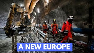 Exploring Europes Epic 57km Mountain Tunnel Build [upl. by Helen]