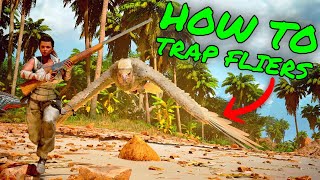 HOW TO TRAP ANY FLYING CREATURE IN Ark Survival Ascended ASA Tips and Tricks [upl. by Kire]