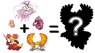 Pokemon Fusion Sprite Request 108 Shiny Ho Oh x Luvdisc x Delphox x Mega Diancie x Tapu Lele [upl. by Aneekan304]