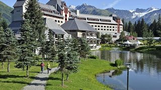 ALYESKA HOTEL SKI RESORT IN GIRDWOOD ALASKA NEAR ANCHORAGE [upl. by Chlo]