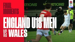 The final minutes of England U18 Men v Wales were WILD [upl. by Etteniotnna271]