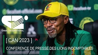 🚨 CAN 2023  GAMBIE Vs CAMEROUN  CONFERENCE DE PRESSE DES LIONS [upl. by Samella724]