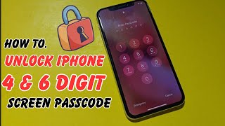 How To Unlock iPhone 4 amp 6 Digit Screen Passcode If Forgot Without Face iD Unlock iPhone [upl. by Feodor364]