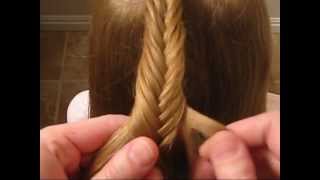 How to do a Fishbone Braid  How to Fishtail Braid  BabesInHairlandcom [upl. by Atilrak909]