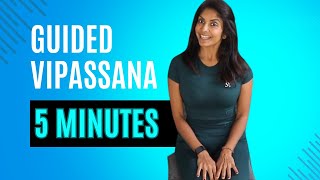 Master Vipassana Meditation In Just 5 Minutes With This Guided Practice asmr guidedmeditation [upl. by Madanhoj]