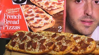 ASMR French Bread PIZZA Stouffers WHISPERING and EATING SOUNDS 먹방 [upl. by Irpac]