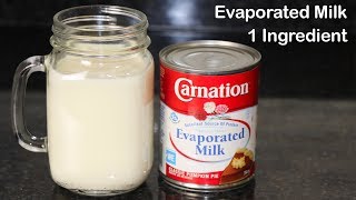 Homemade Evaporated Milk With 1 Ingredient by HUMA IN THE KITCHEN [upl. by Joye]