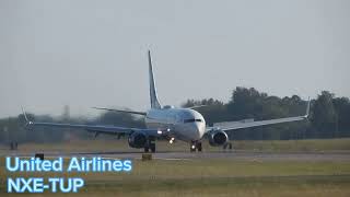 United Airlines arriving at Tupelo Regional Airport from Bentonville Arkansas National Airport [upl. by Geminius]