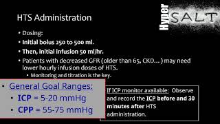 Hypertonic Saline in Cerebral Edema [upl. by Hairehcaz]