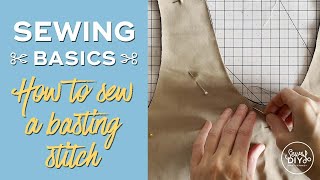 How to sew a basting stitch [upl. by Grania]