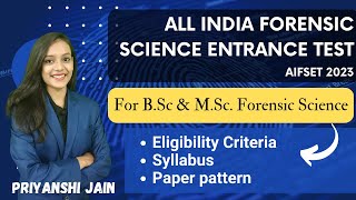 AIFSET 2023 Eligibility Paper Pattern and Syllabus  Priyanshi Jain  Sagar University [upl. by Brandyn464]