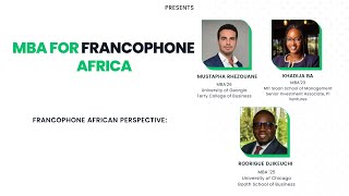 MBA for Francophone Africa [upl. by Aniluj]