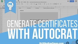 Generating Certificates Automatically from Google Forms with Autocrat [upl. by Solly]