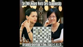 The 2008 Women World Chess Championship The Finals  Alexandra Kosteniuk vs Hou Yifan 1 0 3 [upl. by Amerd399]