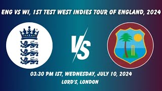 🔴 Live England vs West Indies – TEST Match  WI vs ENG Live  2024  Farewell James Anderson [upl. by Enitnelav782]