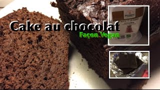 Ma recette de cake au chocolat façon Vegan réalisée avec le Thermomix [upl. by Ennirak]