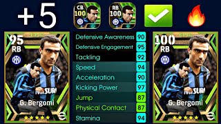 WoooW New Bergomi 100🔥  EFOOTBALL 2024 mobile [upl. by Halette861]