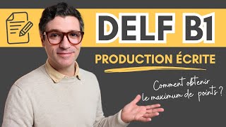 DELF B1  2024  Exemple de PRODUCTION ÉCRITE  PDF [upl. by Elagibba]