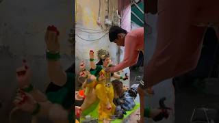 Mata ji ne murtiya banayi 😍🙏 shorts ytshorts emotional navratri [upl. by Ekim]