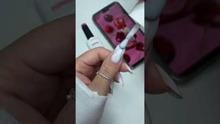 Tutorial semipermanente 🍒 unghie nails nailart nailtutorial dualform manicure nailinspo [upl. by Eanar]