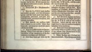 1611 King James Bible  Genesis ORIGINAL Ch 21 to 25 [upl. by Ailadgim848]