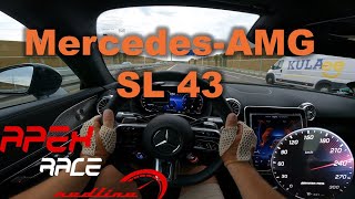 2023 MercedesAMG SL43 R232 POV  0  100  100  200  Autobahn [upl. by Grevera]