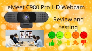 Meet the eMeet C980 Pro HD conferencing Webcam [upl. by Meng]