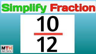 How to simplify the fraction 1012 simplified form  Reduce the fraction 1012 [upl. by Ahsil49]