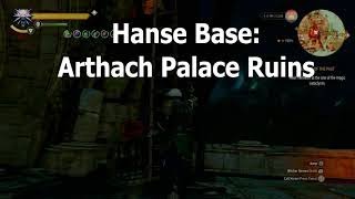 The Witcher 3 Arthach Palace Ruins Hanse Base  Looting diagrams wo killing the leader [upl. by Reisinger]