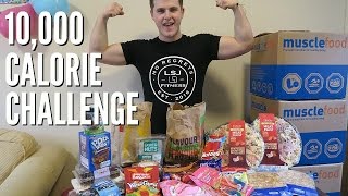 10000 CALORIE CHALLENGE  GAINING 10LBS IN 1 DAY [upl. by Ofella]