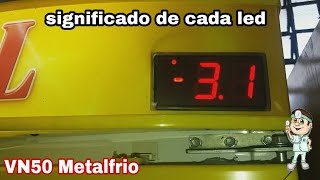 O que significa cada led do controlador invensys da VN50 Metalfrio [upl. by Ahcropal]