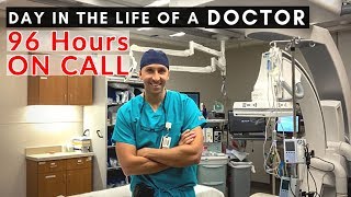 96 HOUR CALL SHIFT Day in the Life of a Doctor  Interventional Radiology [upl. by Nasia]