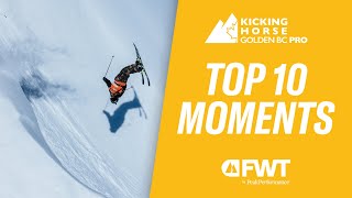 Top 10 Moments I Freeride World Tour Kicking Horse Golden BC [upl. by Schreibman]