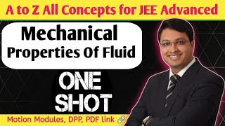 fluids class 11 physics one shot  mechanical properties of fluids one shot jee  physics wallah [upl. by Oberon]