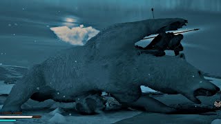 Assassins Creed Valhalla  Legendary Giant Polar Bear Boss Fight Bear of The Blue Waters 4K HD [upl. by Zwart994]