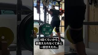 あと一回！！165kg weighttraining workout 筋トレ homegym ホームジム squat スクワット [upl. by Glantz385]