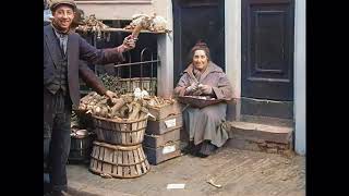 Amsterdam De Jodenbuurt in 1925 in kleur [upl. by Lekcim]