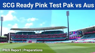 Sydney Cricket Ground Ready Pink Test Pak vs Aus 2024  SCG Test All Preparations Details [upl. by Fairbanks]