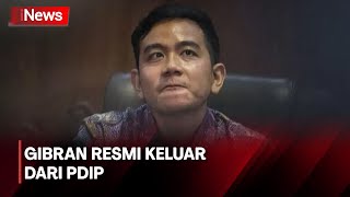 Gibran Rakabuming Raka Resmi Keluar dari PDI Perjuangan [upl. by Bale]