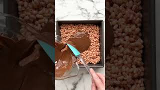 Brown butter Rice Krispies treats with chocolate [upl. by Mendoza]