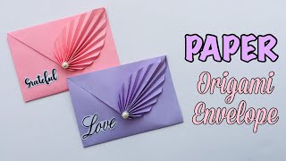 How to Make a Paper Origami EnvelopeEasy Origami Envelope TutorialHow to Make Envelope [upl. by Brubaker]