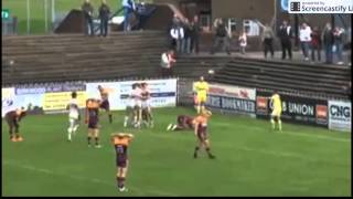 Featherstone v Batley  shocking mistake with synched commentary [upl. by Eddana114]