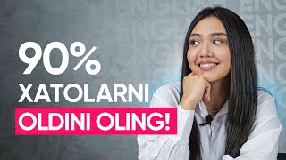 Ingliz tilidagi 90 xatolaringizni oldini oling [upl. by Ydrah]