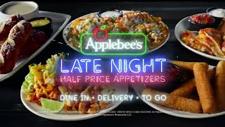 Applebee’s Late Night HalfPrice Appetizers  7 Delicious Choices Every Night applebees tvads [upl. by Feinberg866]