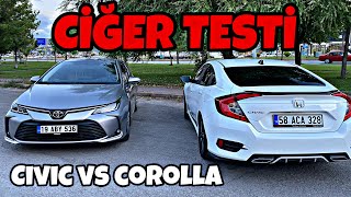 Performans Kiyaslaması  Toyota Corolla vs Honda Civic  Hızlanma Fren Testi  Otomobil Günlüklerim [upl. by Marci]